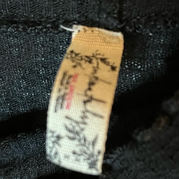 Free People Lettuce Trim Mock Neck Long Sleeve Top - Picture 3 of 5